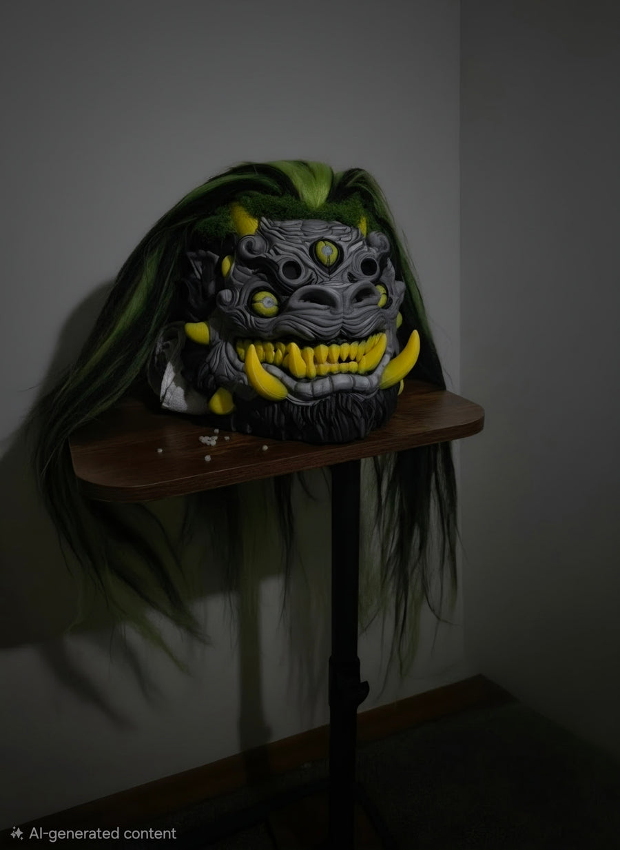 Verdant Oni Guardian Mask
