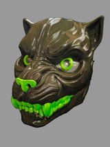 Articulated Black Panther TPU mask with UV Green Accents and Light Up Eyes