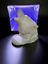 Howling Wolf Head Dice Tower