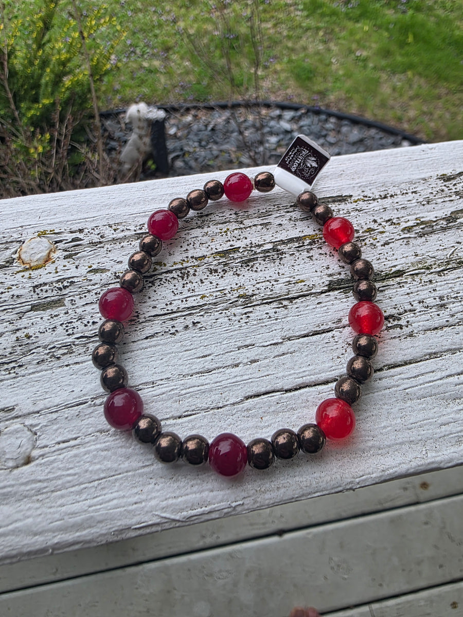 Jade and Hematite Bracelet