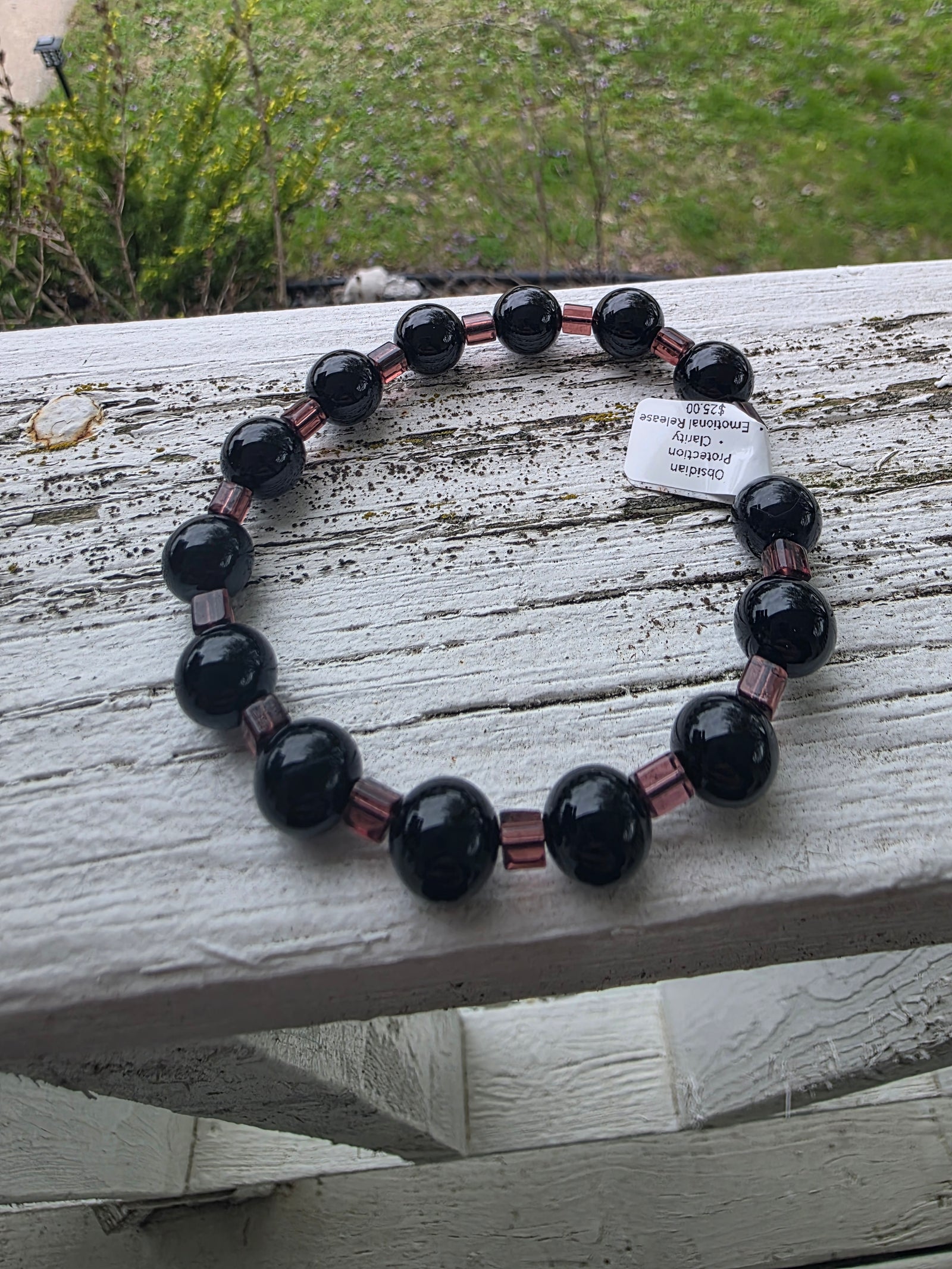 10 mm Obsidian Bracelet