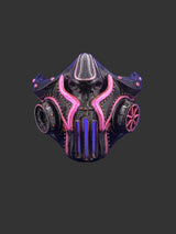 Black and Pink Steampunk Half Mask