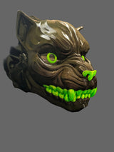 Articulated Black Panther TPU mask with UV Green Accents and Light Up Eyes