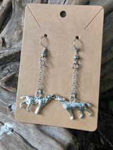 Guardian Wolf Drop Earrings