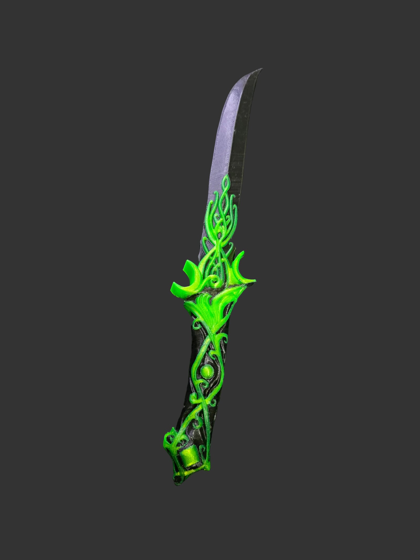 Black and Green TPU Cosplay Dagger
